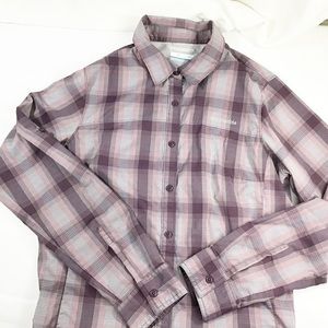 Columbia Onni-Shad Sun Protection Purple Shirt L/G